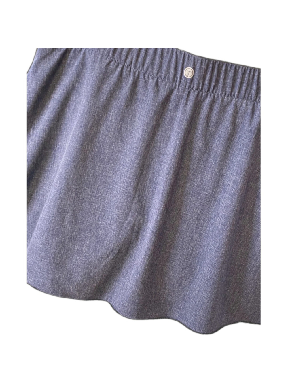 T by Talbots PXL Indigo Blue Melange Stretch Golf Skort Athleisure NWT
